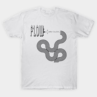 Fluid Flow Retro Style T-Shirt